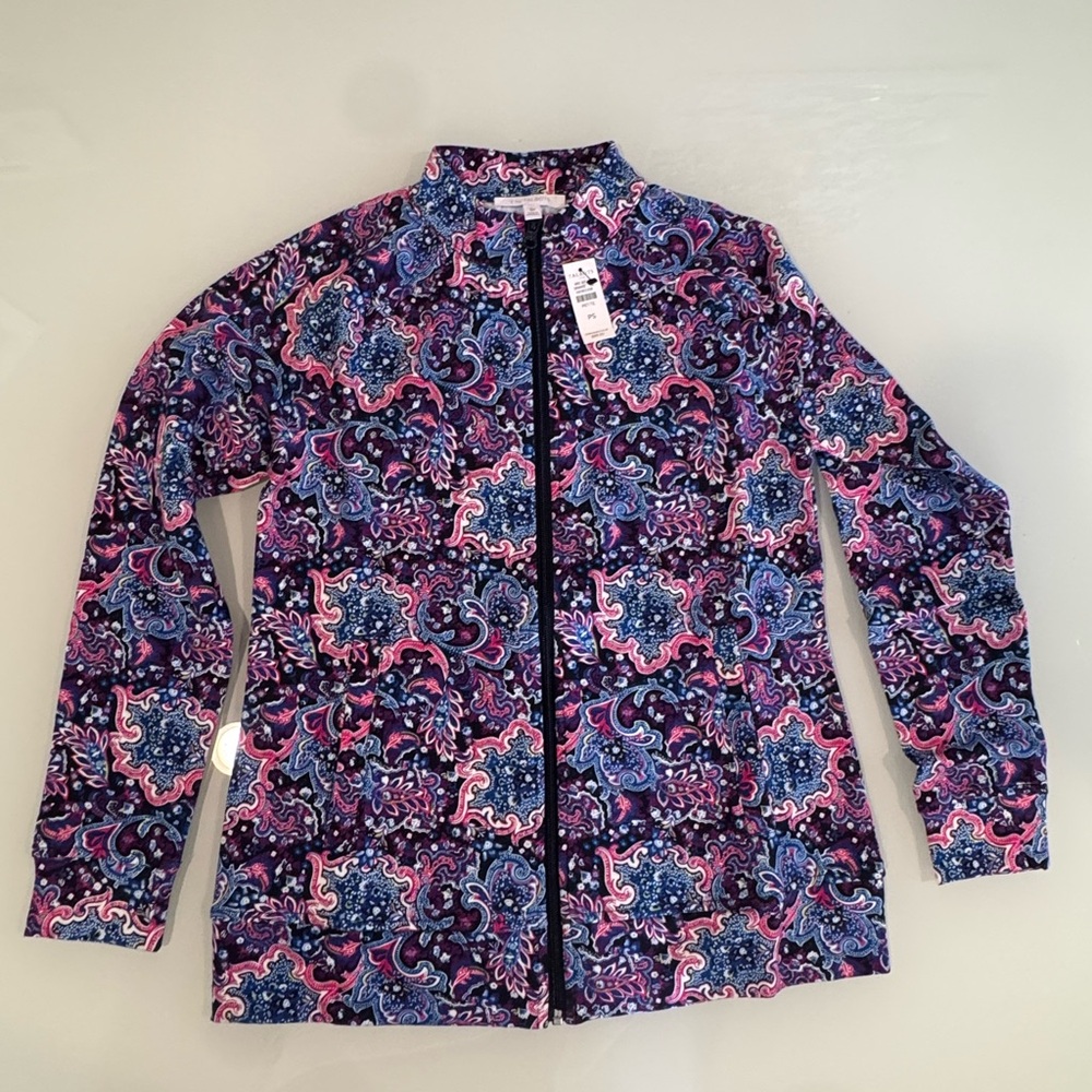 Talbots Multicolor Paisley Jacket